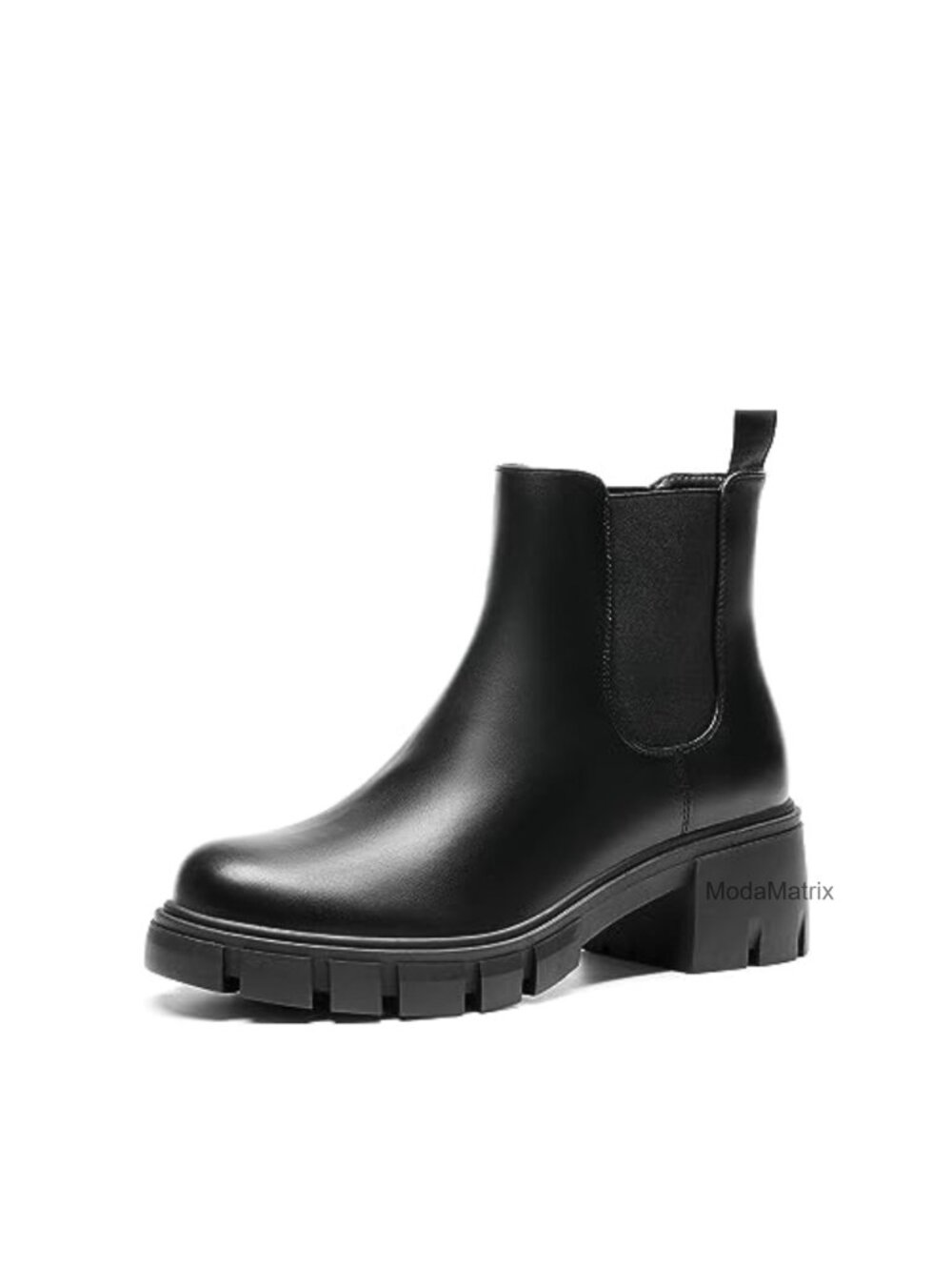 Dream Pairs Faux Leather Elastic Chelsea Ankle Boots